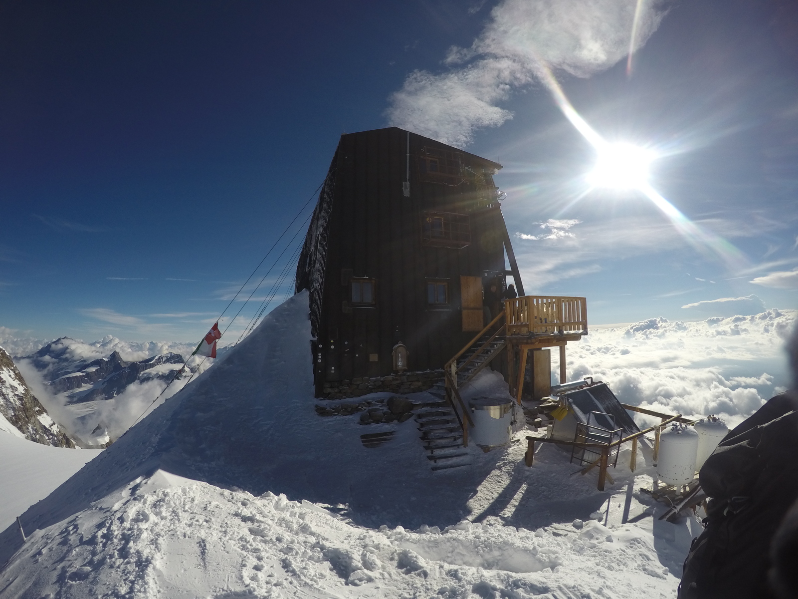 Signalkuppe (Margherita 4'554 m) höchste Hütte der Alpen